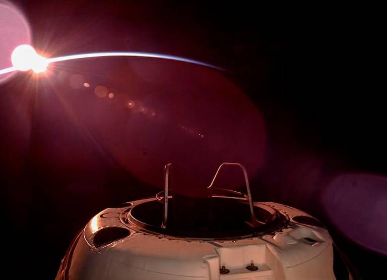 La cápsula SpaceX Crew Dragon en órbita. FOTO Tomada de X @PolarisProgram