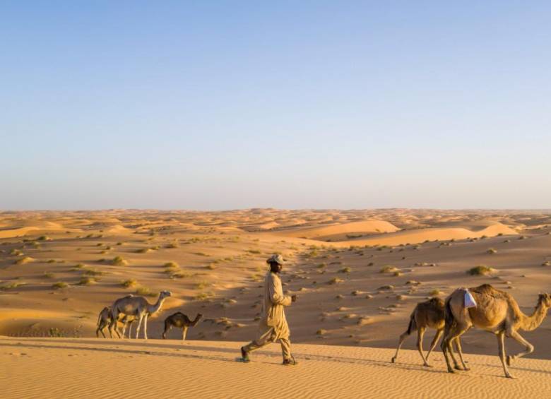 Hubo presencia de lluvias en el desierto del Sahara, en África. Foto: GETTY