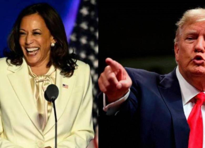 Kamala Harris y Donald Trump se encontraron en debate por la presidencia de Estados Unidos. Foto: AFP - GETTY