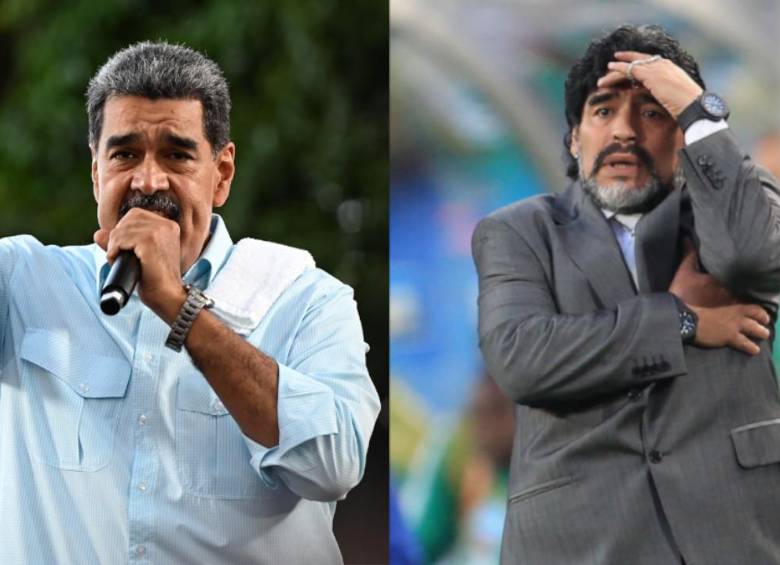 Nicolás Maduro bromeó del espíritu de Diego Maradona para ridiculizar a Javier Milei. Foto: GETTY 