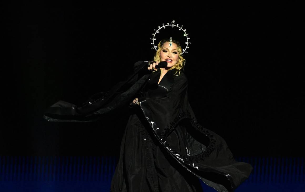 Madonna se presentó en las playas de Copacabana el sábado por la noche. Foto: GETTY
