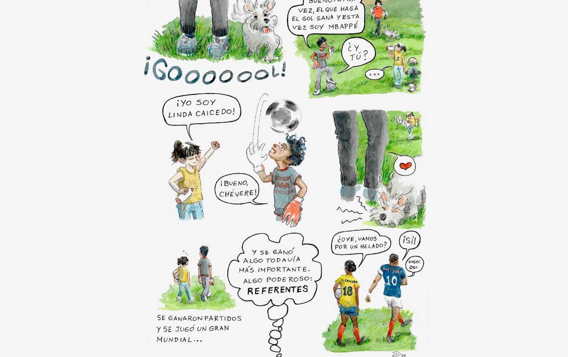 Título ilustración: Un cómic sobre el futuro / Carolina Pineda / @ladesparchada / Técnica: Acuarela / 2023