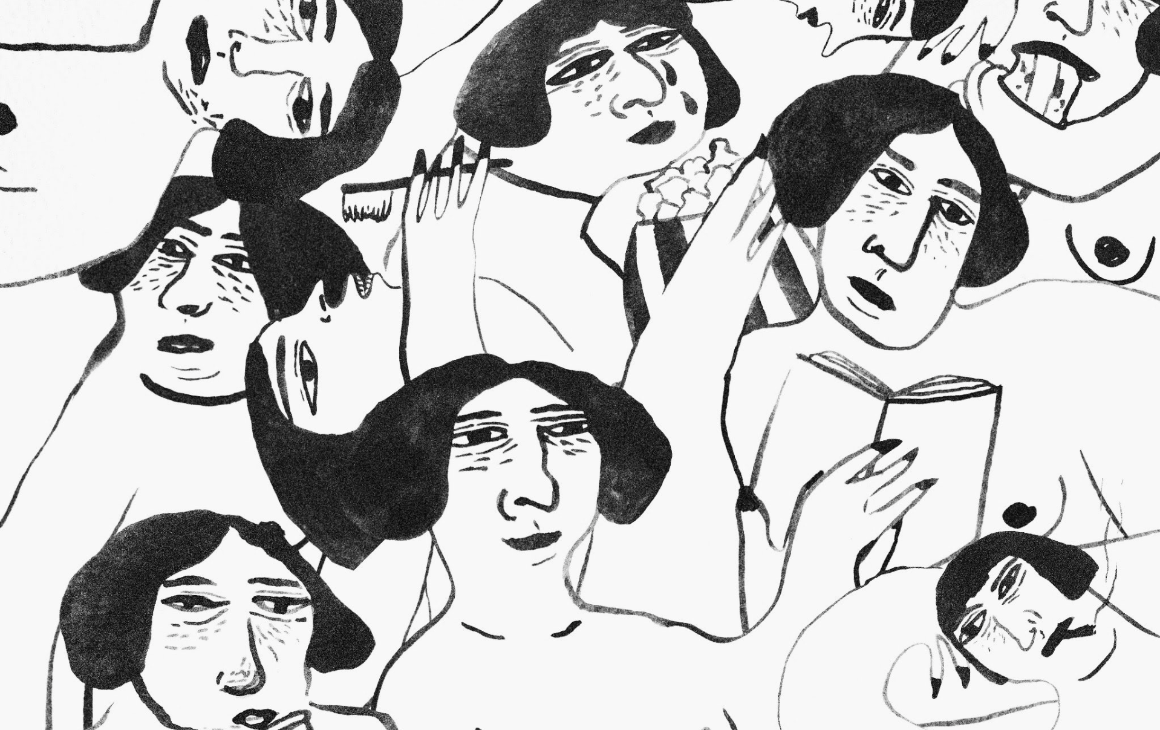 Título ilustración: Todo al mismo tiempo / Sara Rodas Correa / @miradademolusco / Técnica: Acuarela / edición digital / 2020 