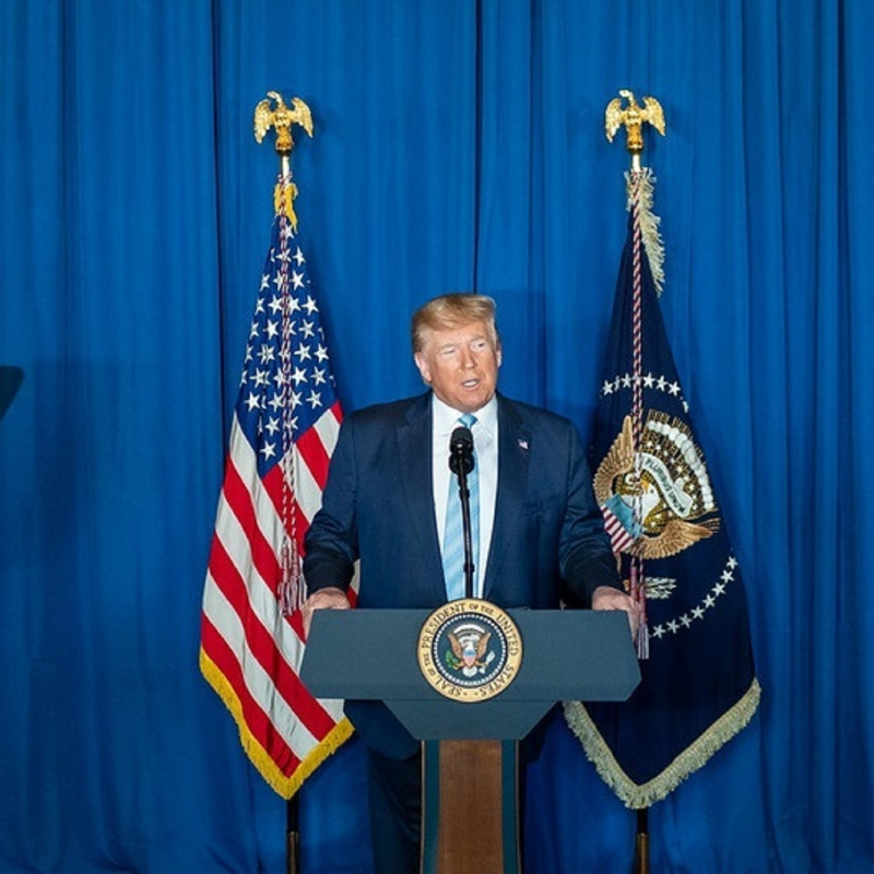 Foto de archivo del expresidente y candidato presidencial Donald Trump. Foto: Europa Press - Casa Blanca