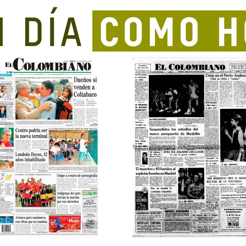 Un día como hoy 14 de septiembre