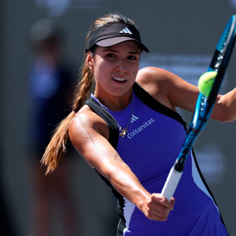 La colombiana María Camila Osorio alcanzó su mejor ranquin en abril de 2022 cuando se ubicó en la casilla 34. Actualmente está en el puesto 89 de la clasificación WTA. FOTO GETTY 