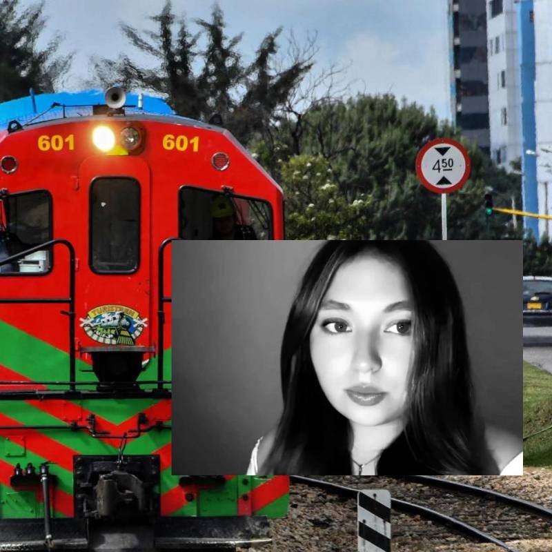 Tren de la Sabana y Juanita Cárdenas. Foto: Alcaldía de Bogotá - redes sociales
