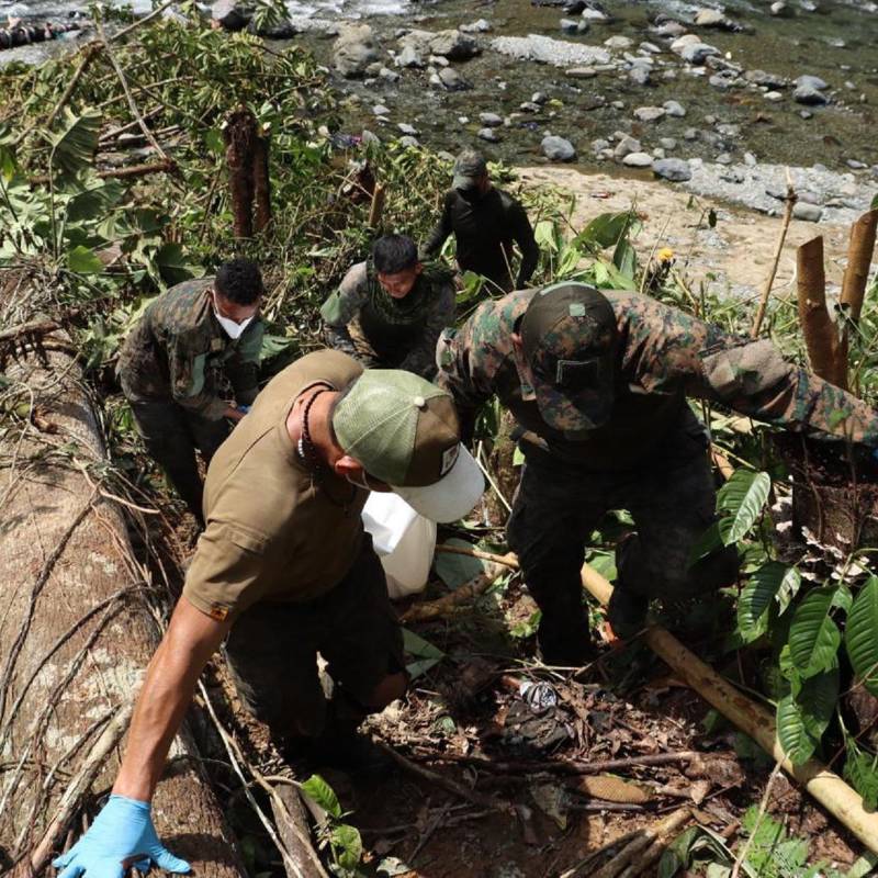 Rescate de fallecido en el tapón del Darién. Foto: Ministerio Público de Panamá