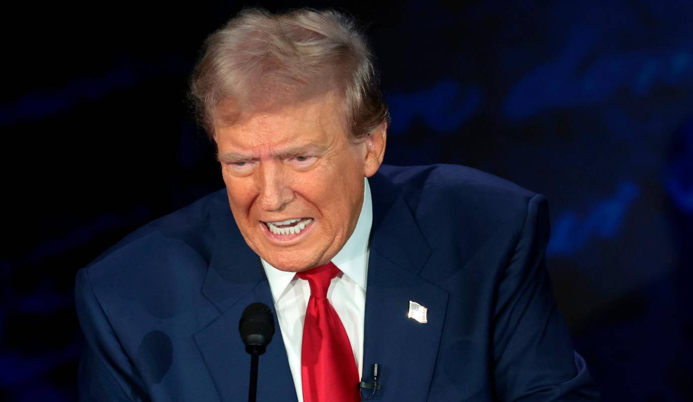 Trump arremetió con contundencia contra Harris, criticando su gestión de la economía durante la Administración Biden. Foto: GETTY