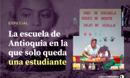 Especial: La historia de la escuela de Antioquia en la que solo queda una estudiante