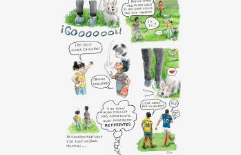 Título ilustración: Un cómic sobre el futuro / Carolina Pineda / @ladesparchada / Técnica: Acuarela / 2023