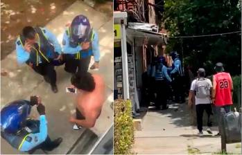 La riña ocurrió en el sector de Niquía, en Bello. FOTOS: Cortesía Denuncias Antioquia