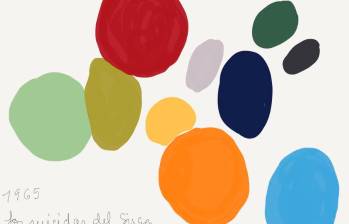 Los colores de la maestra son muy específicos. Hablan de su trabajo como artista y de los cambios que ha tenido. Dibujo de Luz Imelda Ramírez.