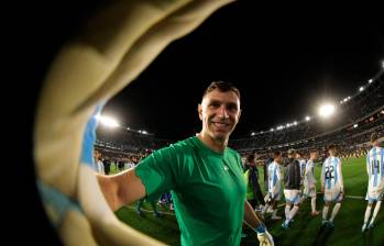 Dibu Martínez, referente de Argentina, a la que ha sacado campeona mundial y de Copas América. FOTO X-SELECCIÓN ARGENTINA