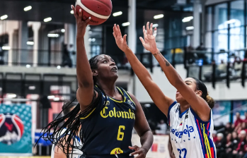 La chocoana Yuliany Paz, que está radicada en Medellín desde hace casi 10 años, fue la más destacada de Colombia en Chile. FOTO cortesía fiba