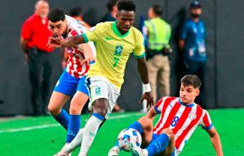 Brasil fue derrotado por Paraguay en la última fecha eliminatoria. FOTO AFP