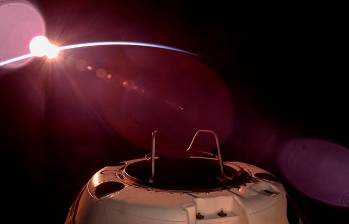 La cápsula SpaceX Crew Dragon en órbita. FOTO Tomada de X @PolarisProgram