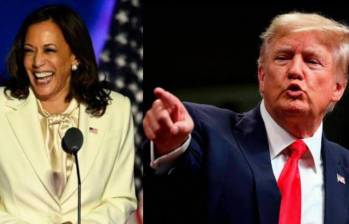 Kamala Harris y Donald Trump se encontraron en debate por la presidencia de Estados Unidos. Foto: AFP - GETTY