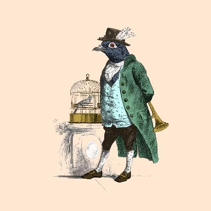 J. J. Grandville, Scènes de la vie privée et publique des animaux, 1842, recreación de Ricardo Patiño.