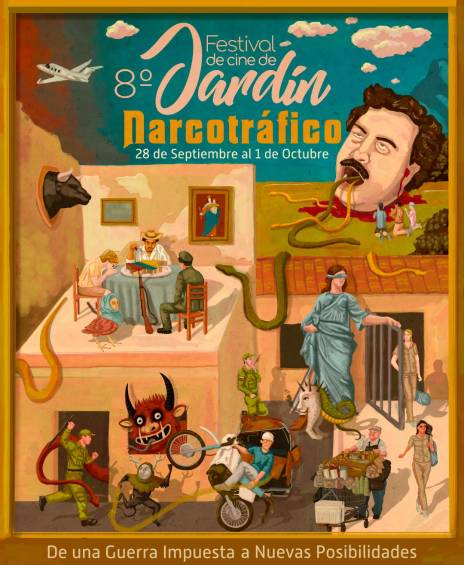 Este es el afiche del Festival de Cine de Jardín. FOTO Cortesía