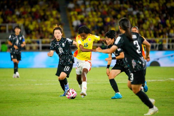A pesar del marcador ajustado, Colombia fue ampliamente superior durante el partido, aunque la falta de precisión en la definición le permitió a Corea del Sur mantenerse con vida más tiempo del que merecían. Foto: Cortesía FCF