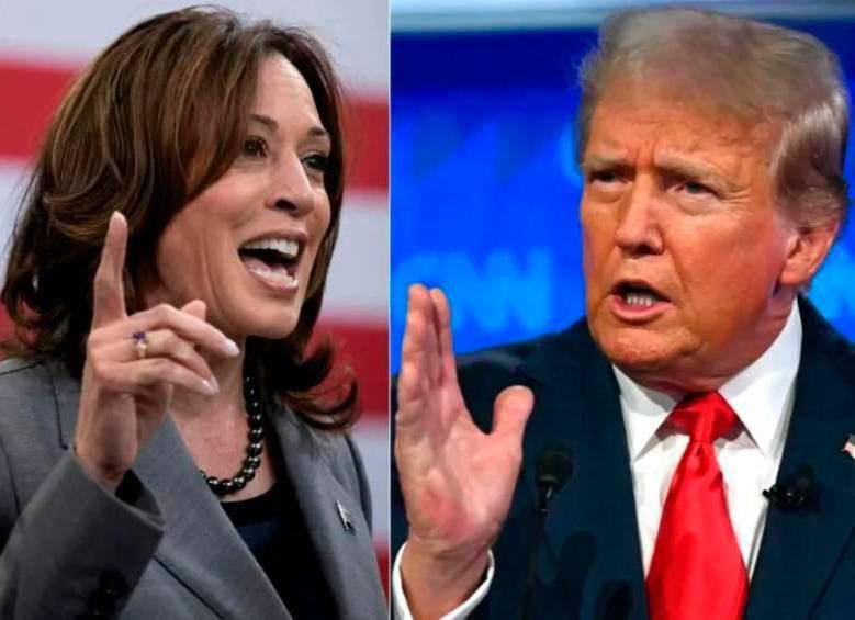 Segundo debate presidencial en Estados Unidos - Kamala Harris y Donald Trump. Foto: AFP