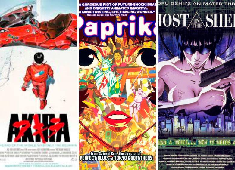 Akira, Paprika y Ghost in the Shell son referentes mundiales de la animación japonesa. Fotos: Cortesía.
