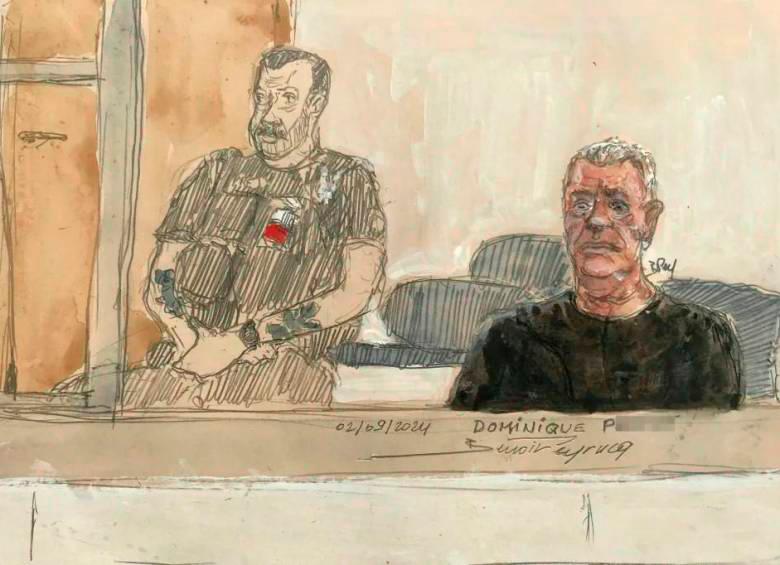 Dominique Pelicot es señalado de drogar a su expareja para que la violaran decenas de hombres entre 2011 y 2020. FOTO AFP 