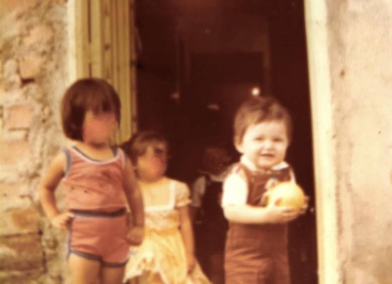 Juan Fernando durante sus años de infancia en el barrio El Guayabo. FOTO: Cortesía