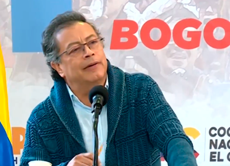 El mandatario habló del presunto plan de magnicidio en medio de la Asamblea Popular de este sábado en Bogotá. FOTO: CORTESÍA