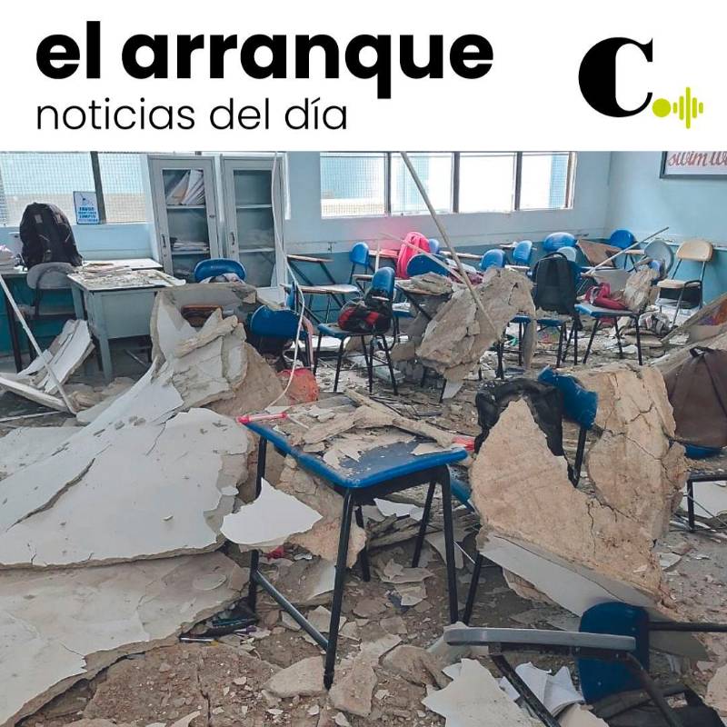 Estaba advertido: 15 alumnos heridos por caída de techo 