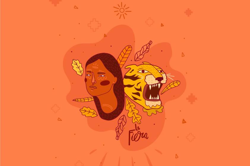 Título ilustración: Fiera natura / Vanessa Ramirez / @lafiera_ilustrada / Técnica: Digital / 2018 