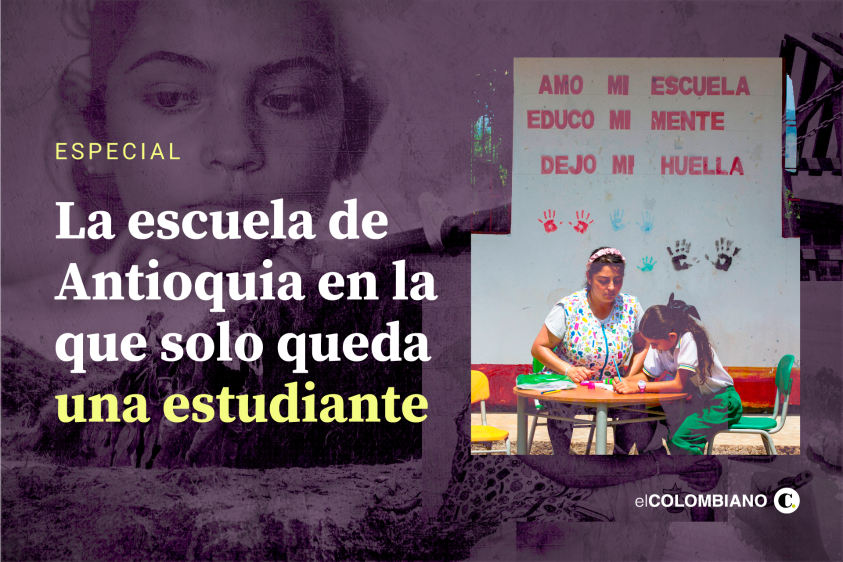 Especial: La historia de la escuela de Antioquia en la que solo queda una estudiante