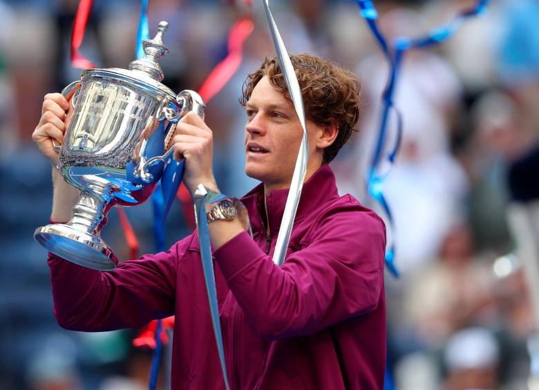 El tenista italiano Jannik Sinner se dio a conocer al mundo en 2019, cuando quedó campeón del torneo Next Generation, donde compiten los mejores tenistas sub-21 del ranking mundial de la ATP. FOTO Getty