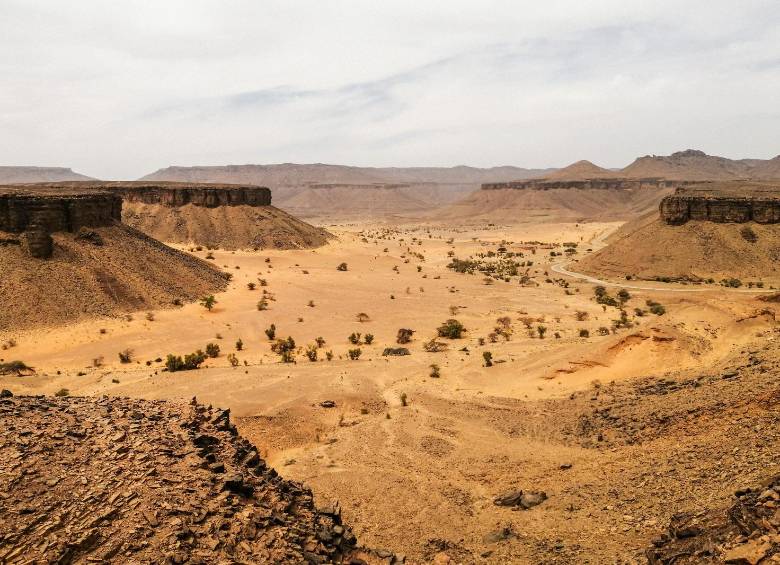 Hubo presencia de lluvias en el desierto del Sahara, en África. Foto: GETTY