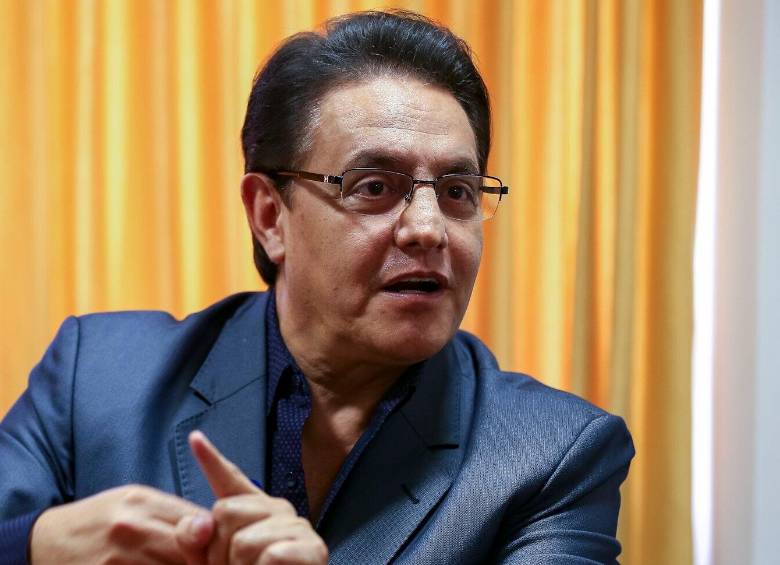 El candidato presidencial Fernando Villavicencio fue asesinado el pasado 9 de agosto por un sicario, luego de salir de una reunión de campaña en Quito. Según las autoridades, el atacante era colombiano. FOTO CORTESÍA