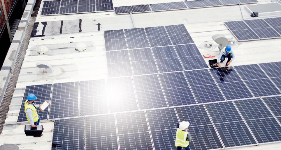 Davivienda cuenta con paneles solares en 16 de sus oficinas. FOTO Cortesía