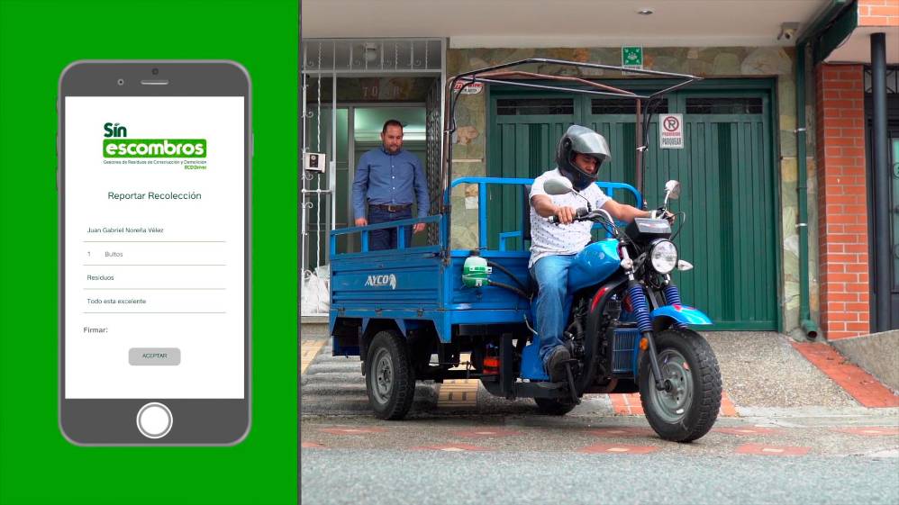 Sin Escombros App es una solución innovadora para reducir el impacto negativo de la disposición de RCD en el Área Metropolitana. 